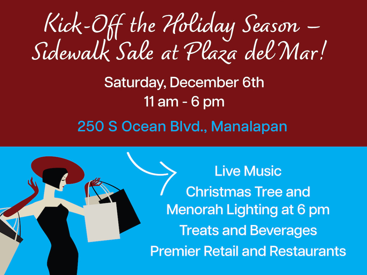 Plaza del Mar Sidewalk Sale Banner